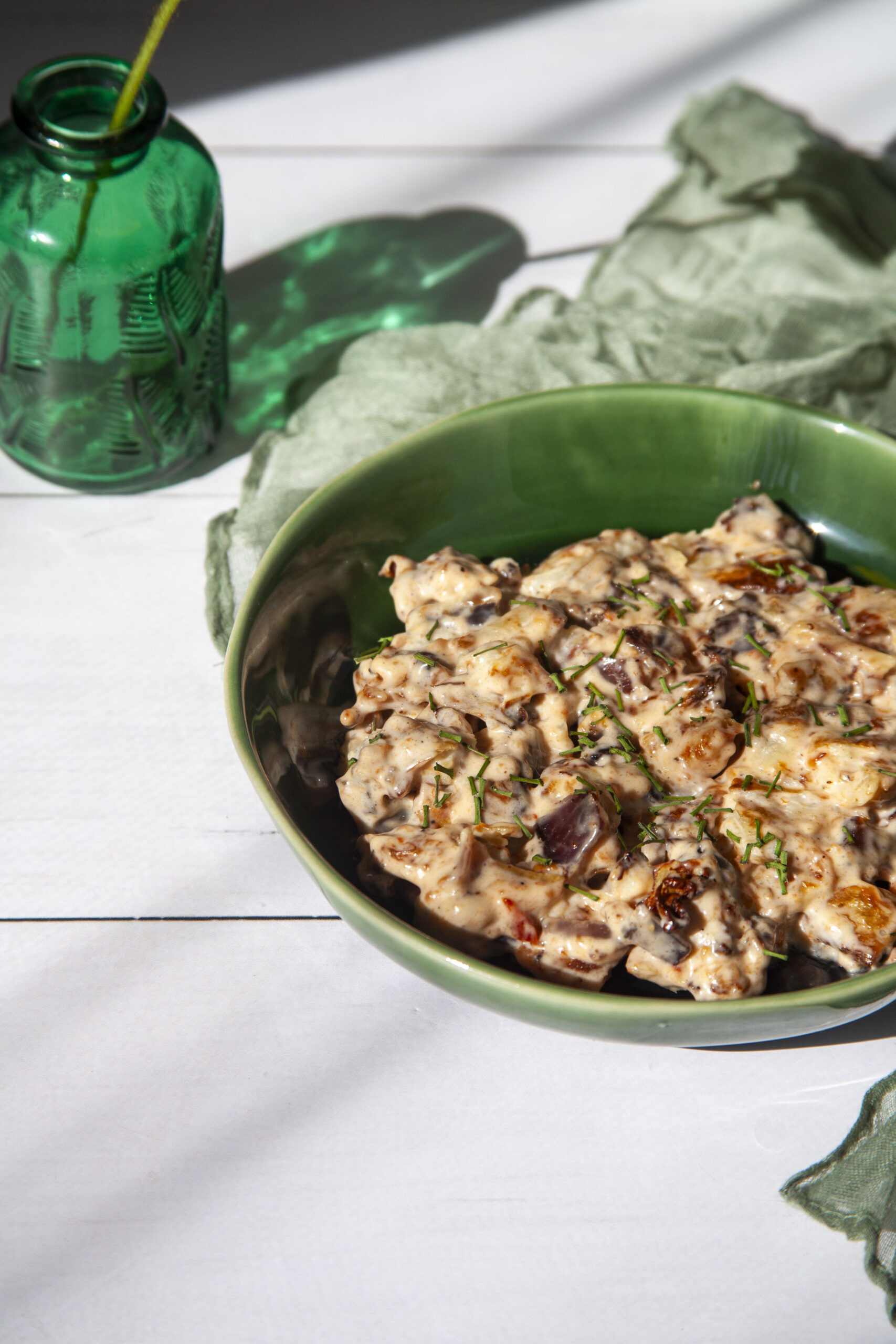 Smashed Aartappel- en Biltongslaai