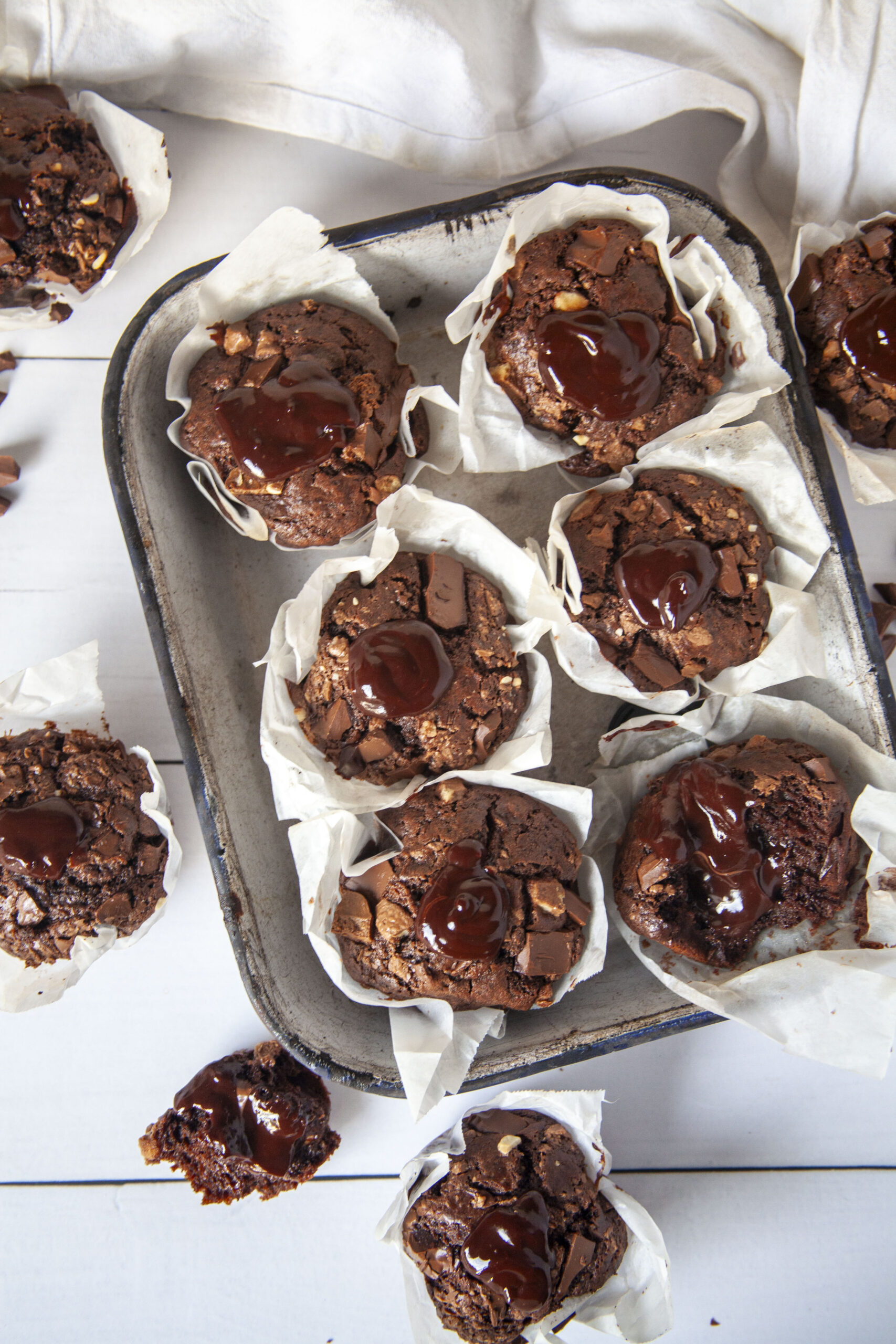 Olimpiese Dubbel Sjokolade Muffins Olympic Games Viral Double Chocolate Muffins