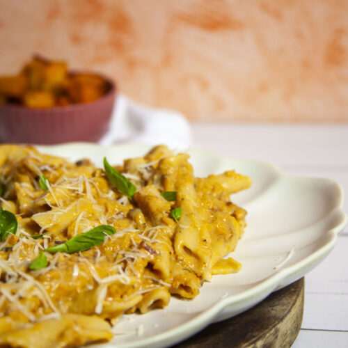 Romerige botterskorsie-pasta